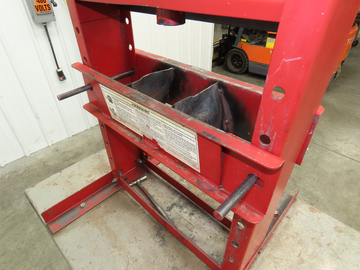 Little Giant 36x24" Machine Base Work Bench Table 12 Ton H Frame Press 16" W