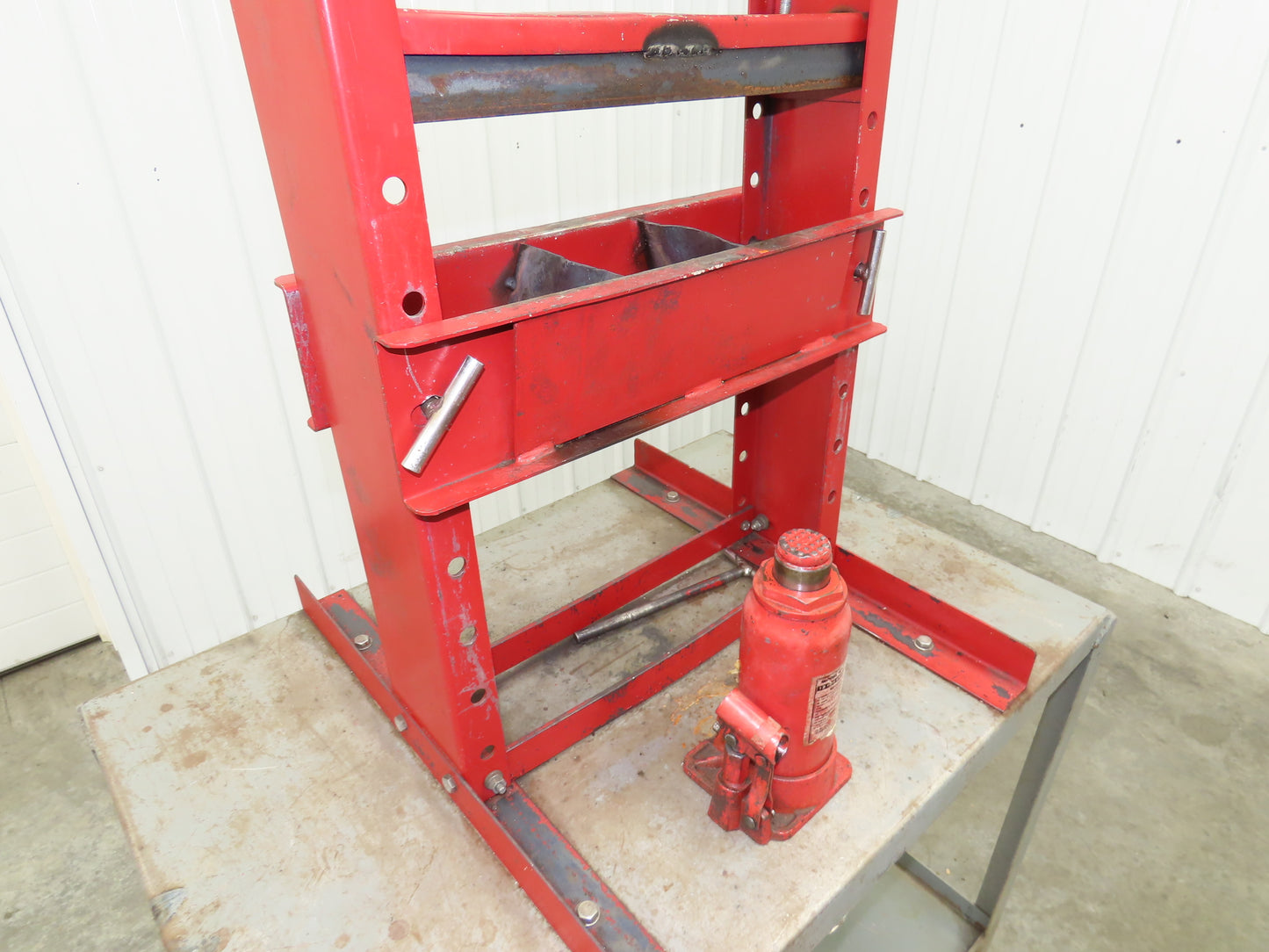 Little Giant 36x24" Machine Base Work Bench Table 12 Ton H Frame Press 16" W