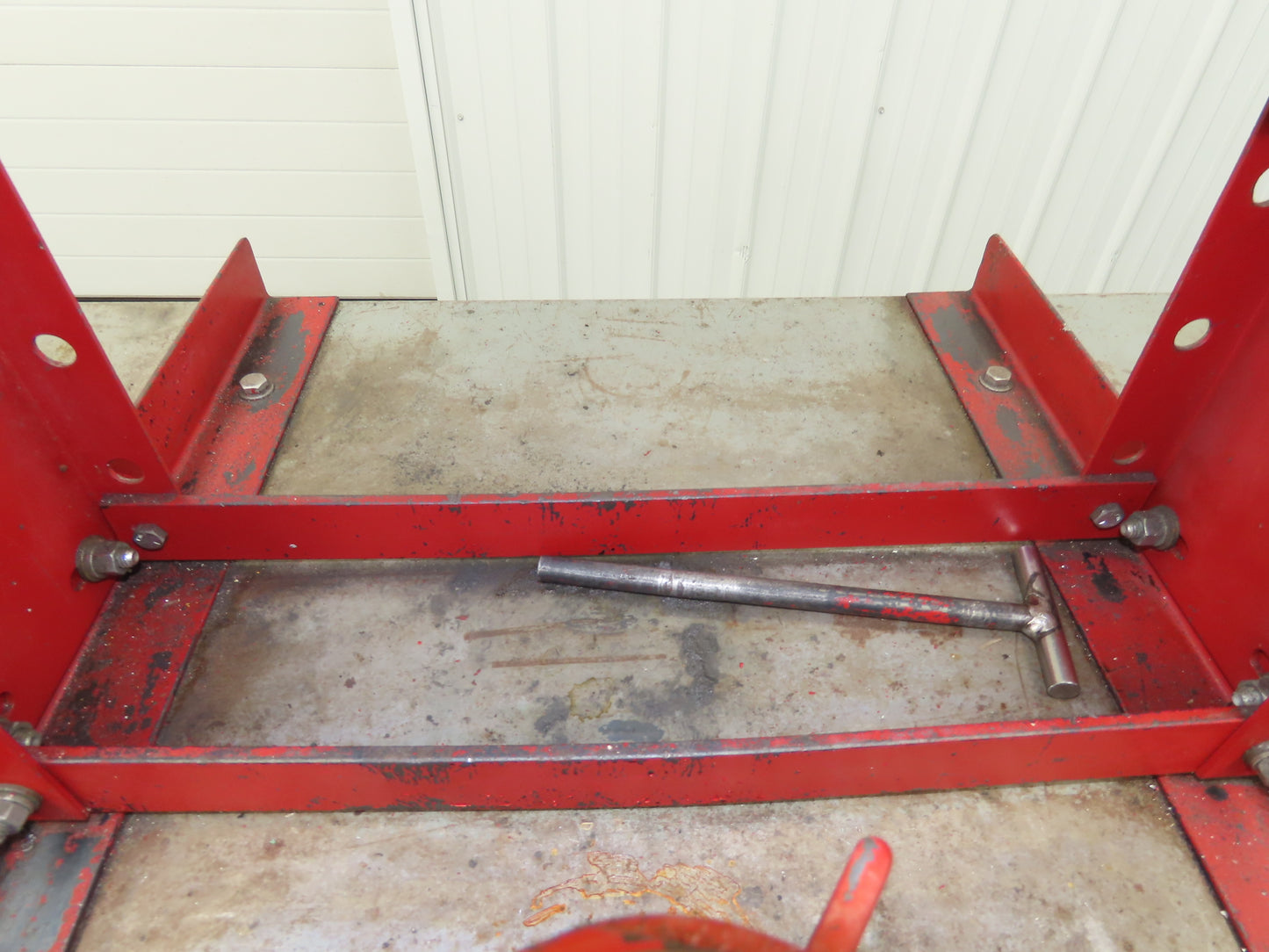 Little Giant 36x24" Machine Base Work Bench Table 12 Ton H Frame Press 16" W