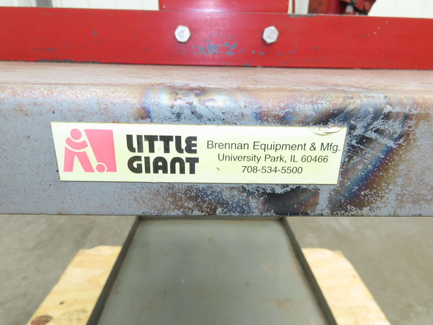 Little Giant 36x24" Machine Base Work Bench Table 12 Ton H Frame Press 16" W
