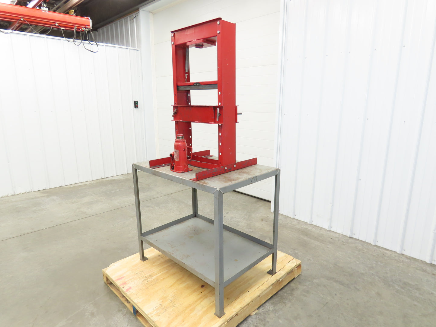 Little Giant 36x24" Machine Base Work Bench Table 12 Ton H Frame Press 16" W