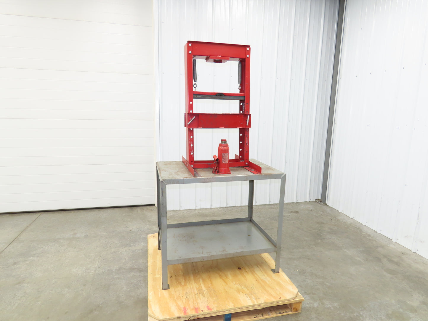 Little Giant 36x24" Machine Base Work Bench Table 12 Ton H Frame Press 16" W