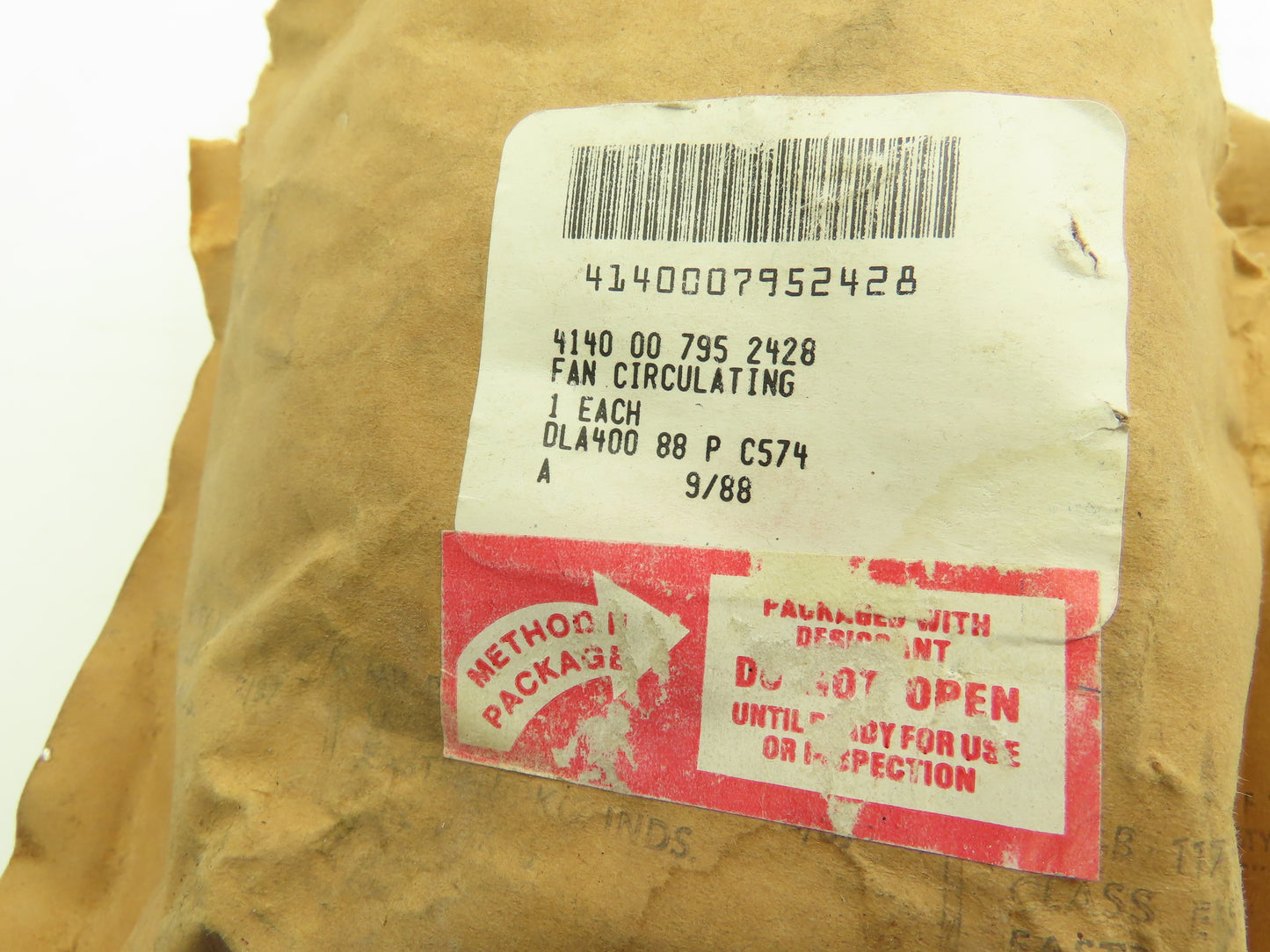 EG&G Rotron 023145 Circulating Fan W Guard 115VAC 50/60Hz 1 Ph 3450 RPM 85CFM