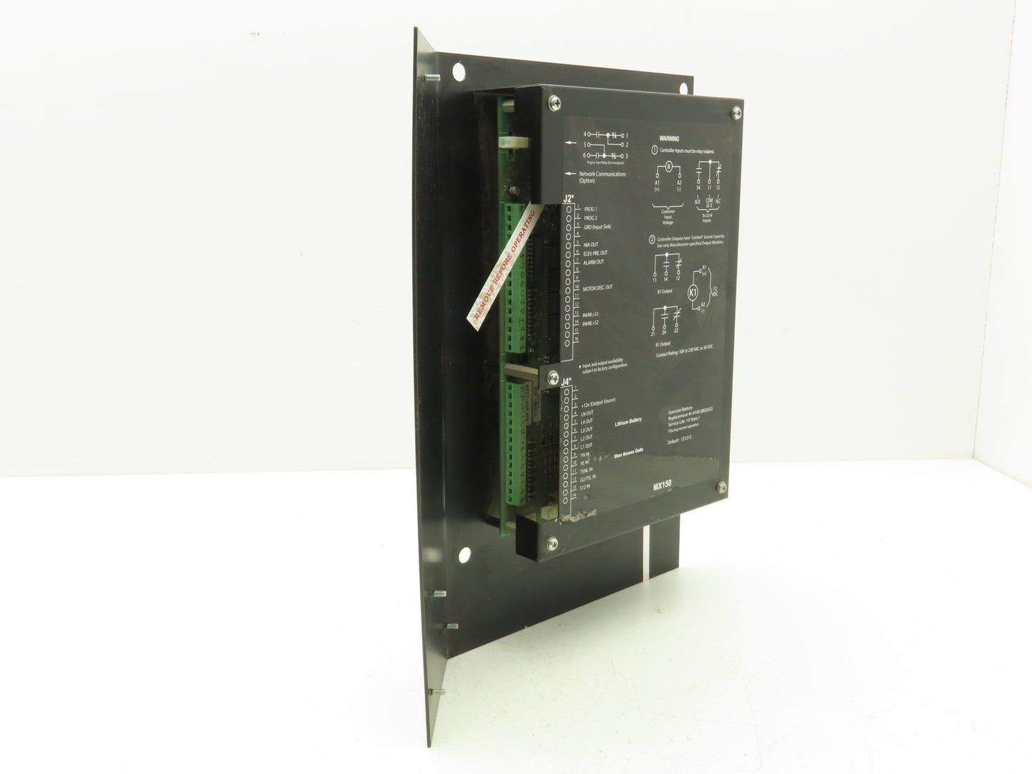 GE Zenith 50P-1160 HMI Operator ATS Controller Display Panel MX150 Push Button