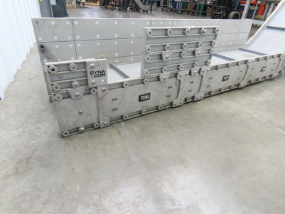 Dynacon 12"x 10' 10" Portable Cleated Belt Incline Conveyor 115V Variable Speed