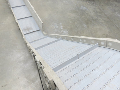 Dynacon 12"x 10' 10" Portable Cleated Belt Incline Conveyor 115V Variable Speed