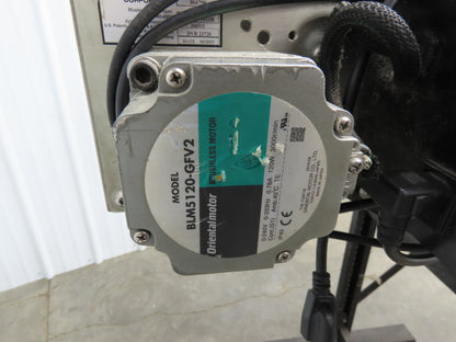 Dynacon 12"x 10' 10" Portable Cleated Belt Incline Conveyor 115V Variable Speed