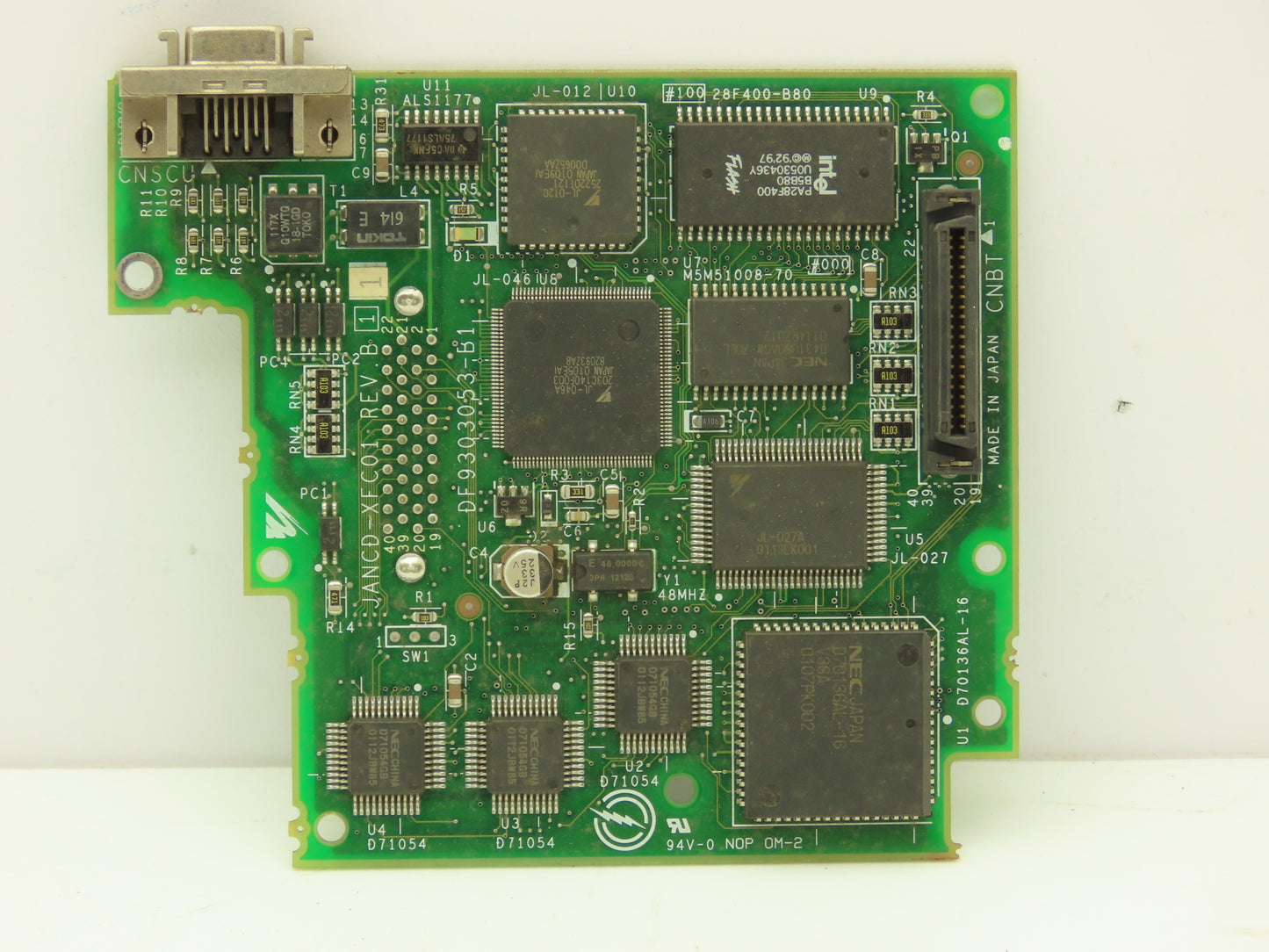 Yaskawa Electric JANCD-XFC01 PCB Printed Circuit Speed Control Board Rev B