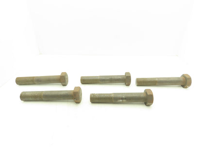 Hex Head Screw, 1-3/4"-5 Thread Size, 10" Long Grade B7 Lot of 5