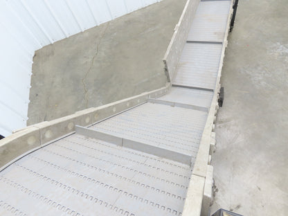 Dynacon 12"x 9' Portable Cleated Belt Incline Conveyor 115V Variable Speed