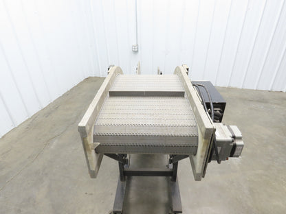 Dynacon 12"x 9' Portable Cleated Belt Incline Conveyor 115V Variable Speed