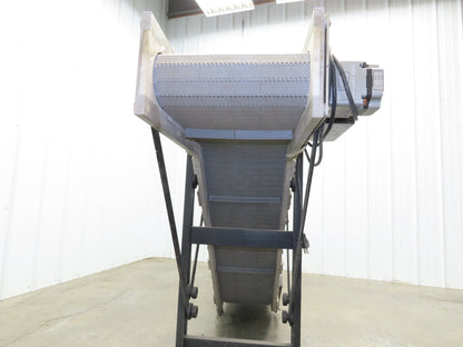 Dynacon 12"x 9' Portable Cleated Belt Incline Conveyor 115V Variable Speed