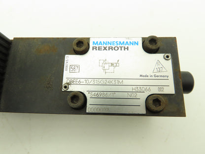 Rexroth DBEE6-10/315G24K31M Hydraulic Proportional Pressure Relief Valve