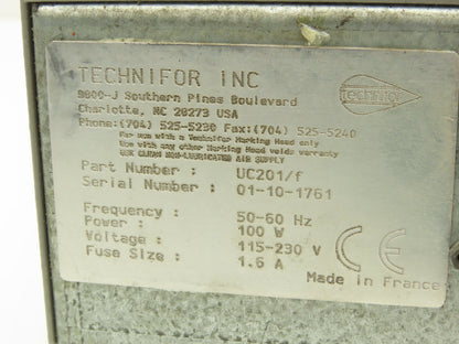 Technifor UC201/f Marking Head Controller Module 115-230VAC 50-60Hz