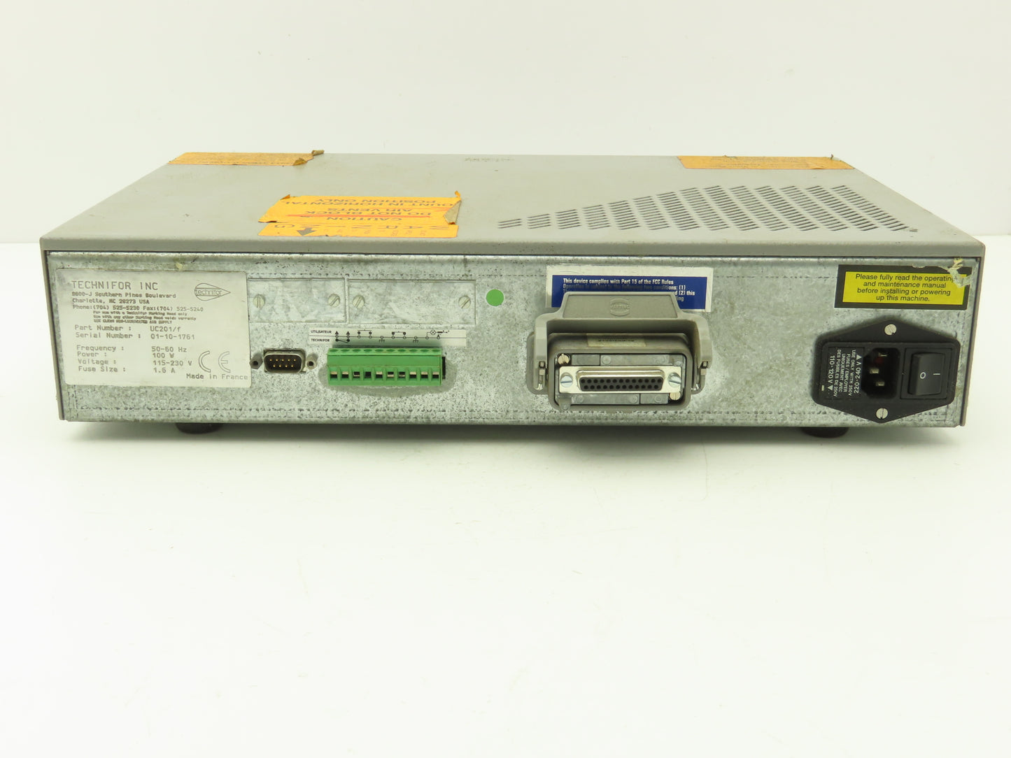 Technifor UC201/f Marking Head Controller Module 115-230VAC 50-60Hz
