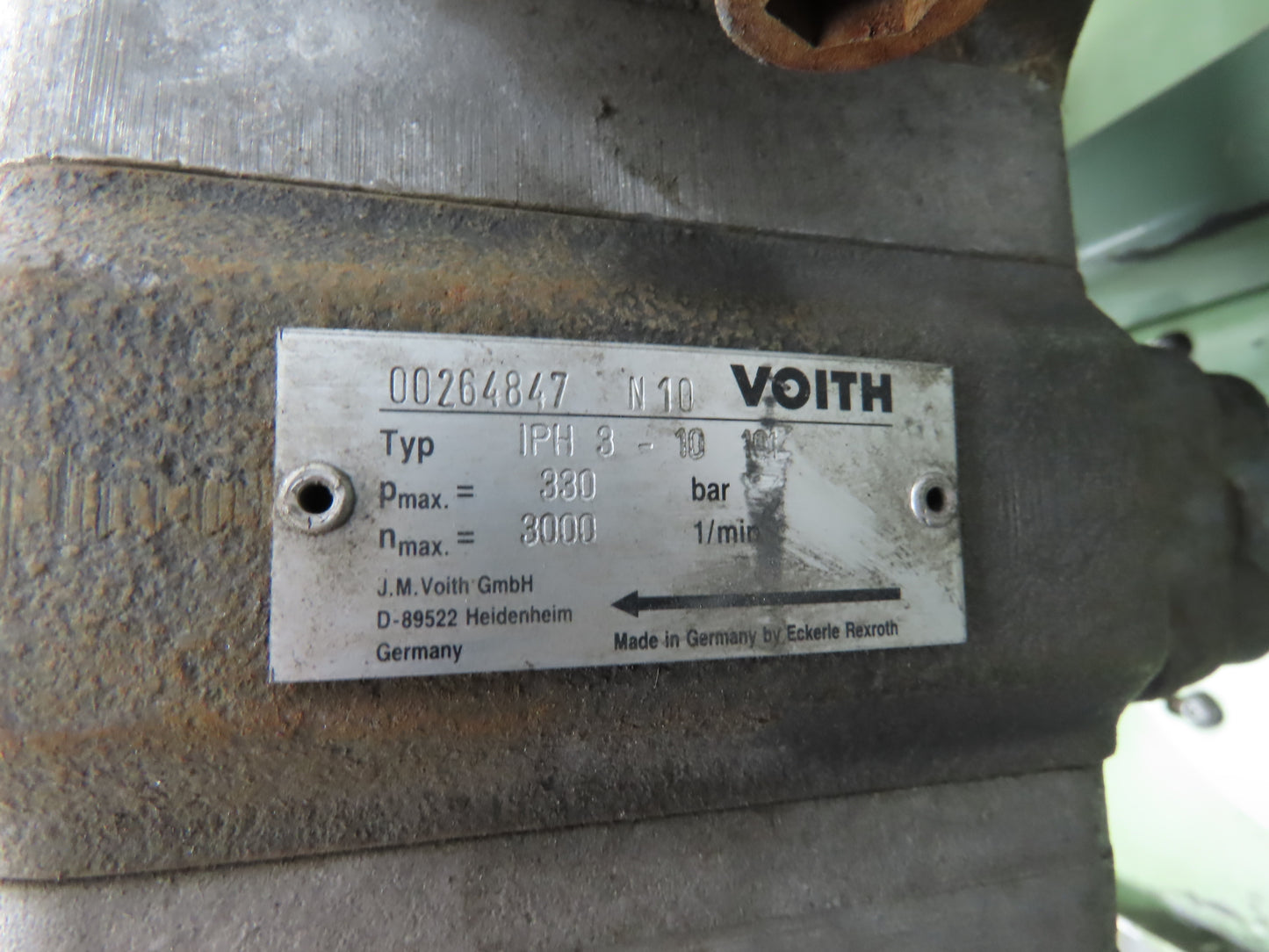 Voith IPH3-10 Henrob Hydraulic Power Unit 3000 PSI 10Hp Rexroth Pump 50 Gal