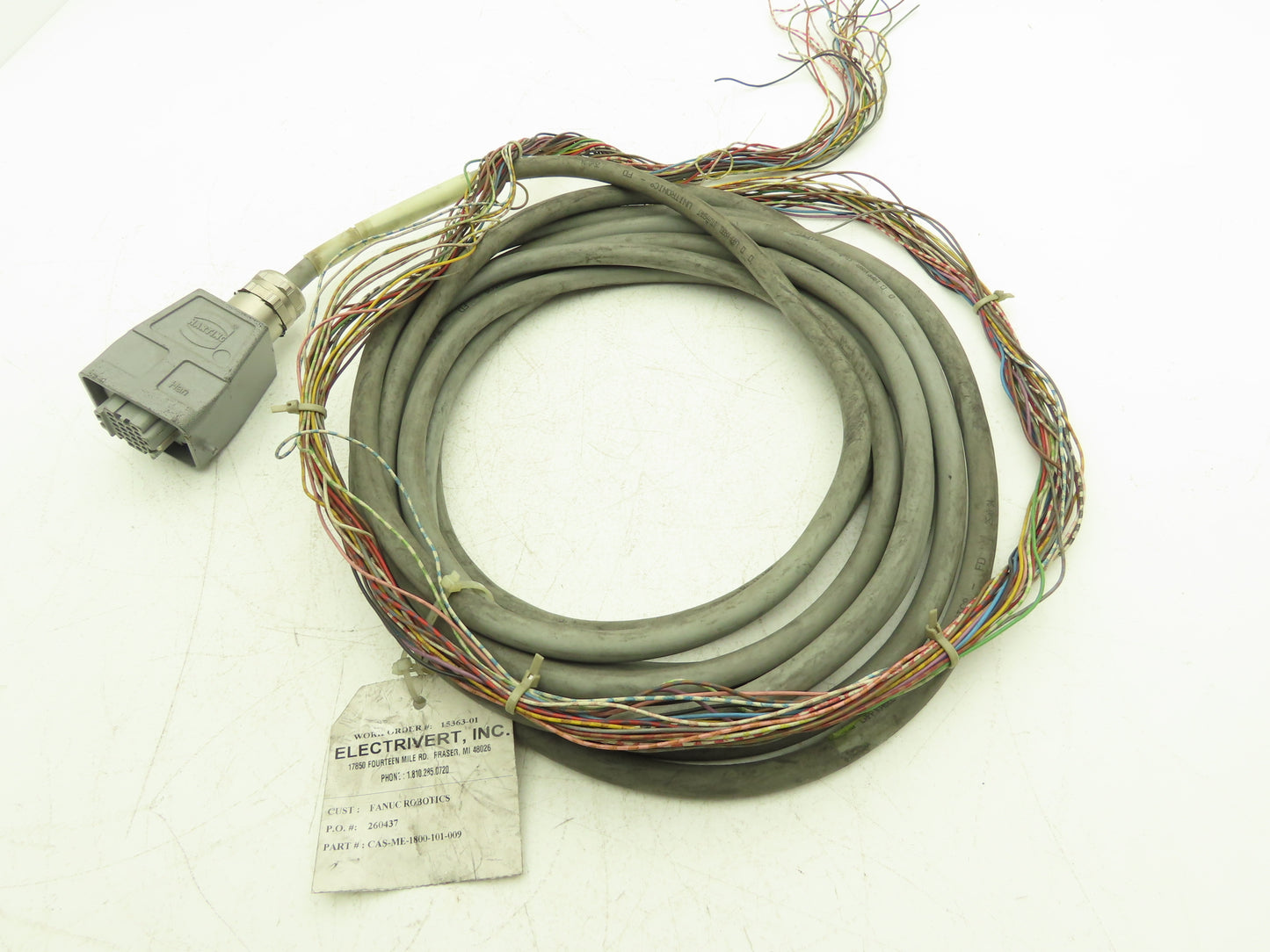 Fanuc Robotics CAS-ME-1800-101-009 Servo Cable 7M Length 24 Conductors 24 Pin