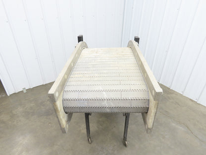 Dynacon 12"x 7' Portable Cleated Belt Incline Conveyor 115V 32FPM