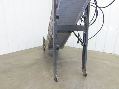 Dynacon 12"x 7' Portable Cleated Belt Incline Conveyor 115V 32FPM