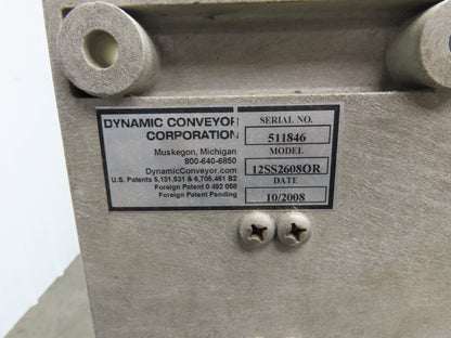 Dynacon 12"x 7' Portable Cleated Belt Incline Conveyor 115V 32FPM