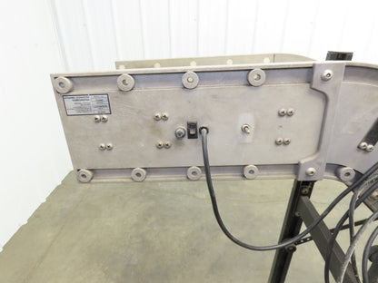 Dynacon 12"x 7' Portable Cleated Belt Incline Conveyor 115V 32FPM