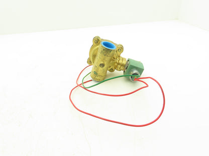 Asco 8210G4 Brass Solenoid Valve 2-Way 1"NPT 120VAC Normally Closed 5-150 PSI