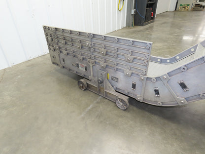 Dynacon 12"x 8' 5" Portable Cleated Belt Incline Conveyor 115V 32FPM