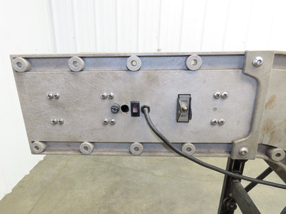 Dynacon 12"x 8' 5" Portable Cleated Belt Incline Conveyor 115V 32FPM