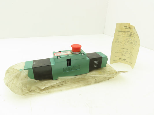 Numatics A12SS4008000030 Pneumatic Double Solenoid Valve 120V 150 PSI 5/2 MK15