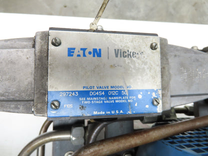 Vickers V101P4P1A20 Hydraulic Power Unit 12 Gal 4gpm 2500psi 3Hp 230/460V 3PH