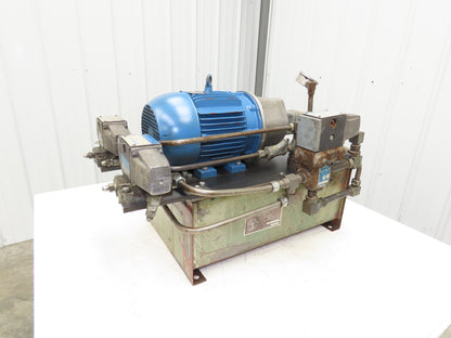 Vickers V101P4P1A20 Hydraulic Power Unit 12 Gal 4gpm 2500psi 3Hp 230/460V 3PH