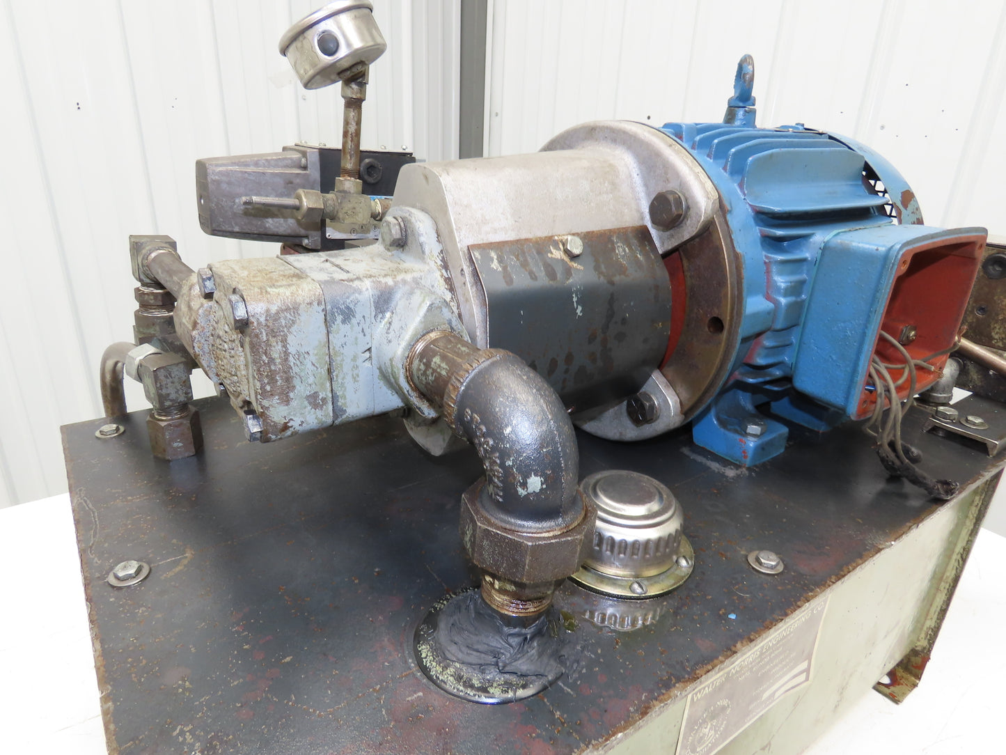 Vickers V101P4P1A20 Hydraulic Power Unit 12 Gal 4gpm 2500psi 3Hp 230/460V 3PH