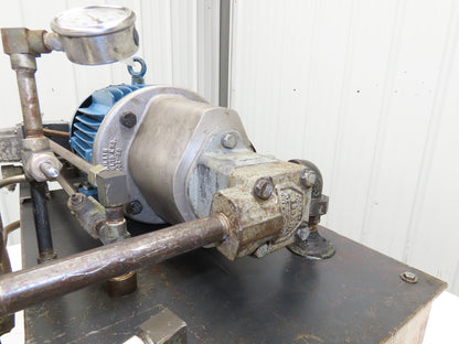 Vickers V101P4P1A20 Hydraulic Power Unit 12 Gal 4gpm 2500psi 3Hp 230/460V 3PH