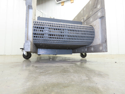 Dynacon 12"x 11' 6" Portable Cleated Belt Incline Conveyor 115V Variable Speed