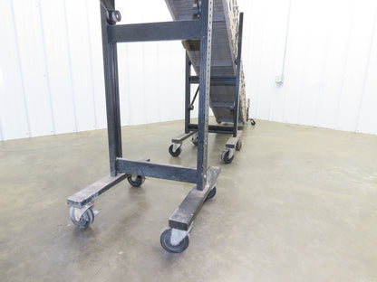 Dynacon 12"x 11' 6" Portable Cleated Belt Incline Conveyor 115V Variable Speed