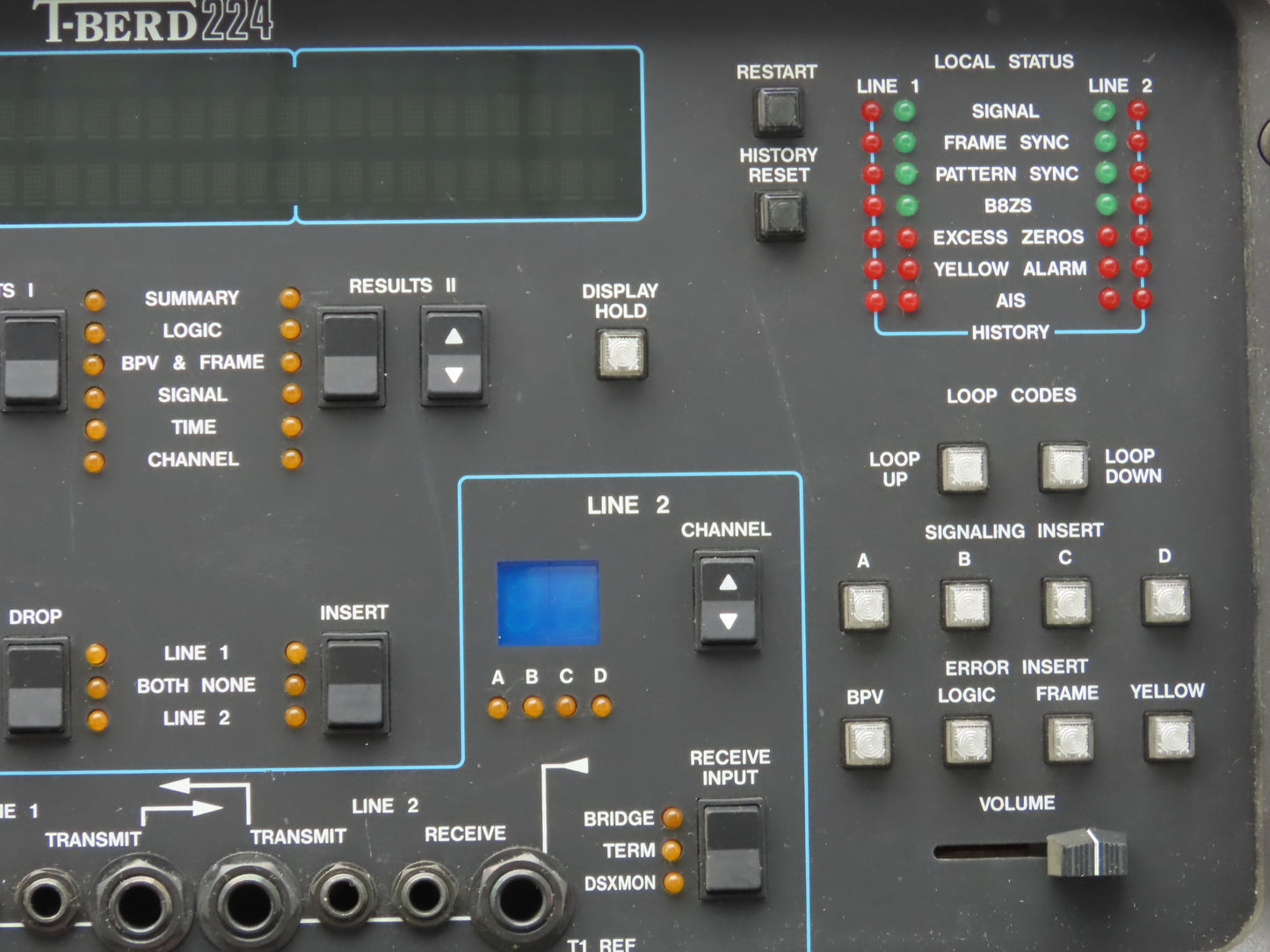 TTC T-Berd 224 PCM Communications Analyzer 120VAC Test Module With Keypad 41934
