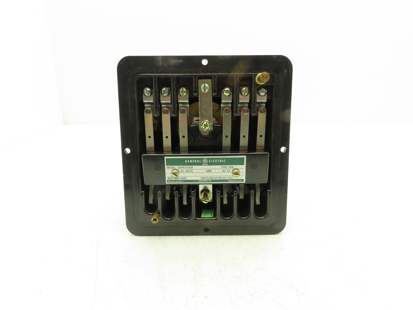 General Electric 12HFA151A2F Relay 125V DC Type HFA