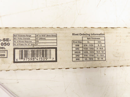 Flexco 41509 Mechanical Fastener Strips for Conveyor 3/8"-19/32" Thickness Belts