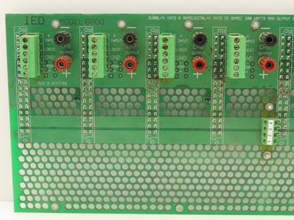 IED IED6800-8 Printed Circuit Board Slot Rack Backplane Rev 2.02