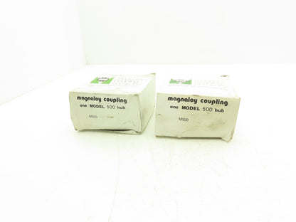 Magnaloy M50020416 Coupling 4 Tooth Magnesium 2-1/2" Bore x 1/2" Keyway Lot of 2