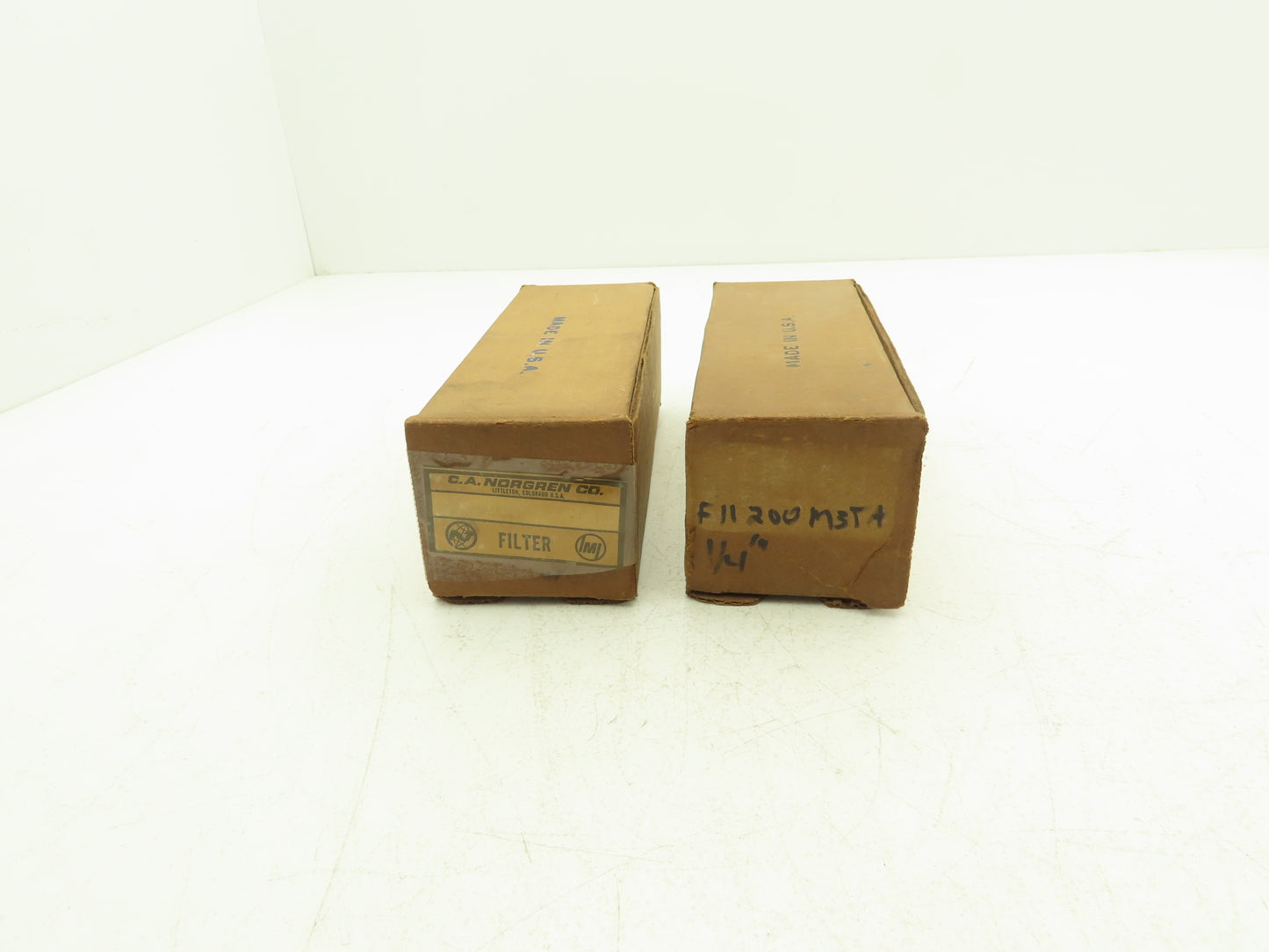 Norgren F11-200-M3TA Pneumatic Air Line Filter 1/4"NPT 150 PSIG Lot of 2