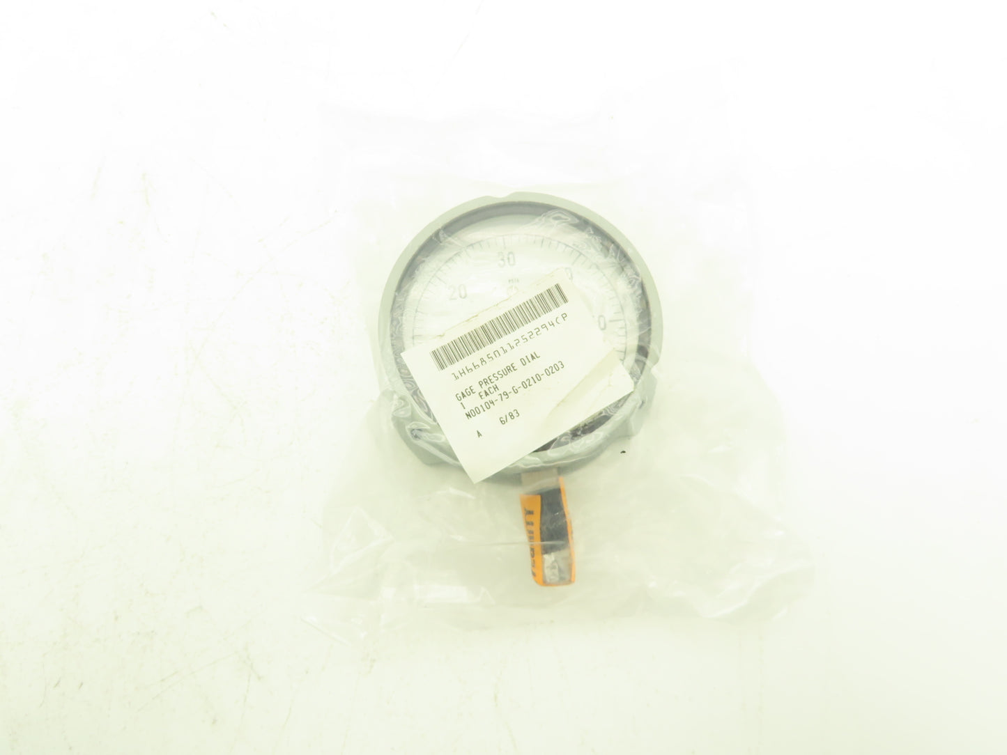 Weksler Instruments N00104-79-G-0210-0203 Pressure Gauge "Oxygen Clean" 0-60 1lb