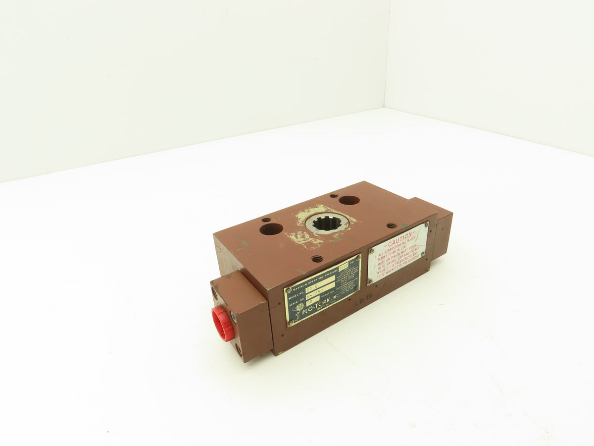 Flo-Tork 60Q Hydraulic Rotary Actuator 90° Rotation 3000 PSI Spline Sh ...