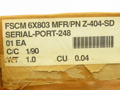 Zenith Data Systems Z-404-SD Circuit Board Card Serial Port FSCM 6X803
