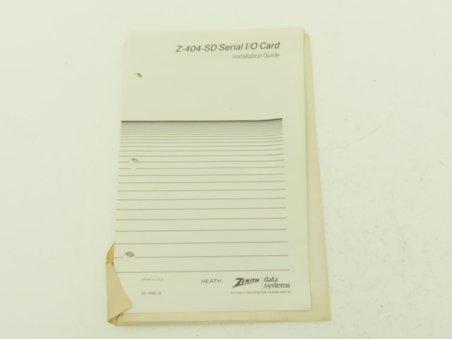 Zenith Data Systems Z-404-SD Circuit Board Card Serial Port FSCM 6X803