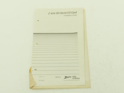 Zenith Data Systems Z-404-SD Circuit Board Card Serial Port FSCM 6X803