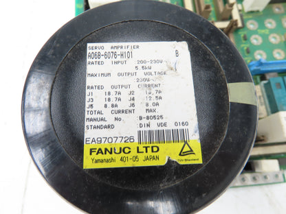 Fanuc A06B-6076-H101 Servo Amplifier One Board 230V 5.5kW A20B-1006-0110/03A
