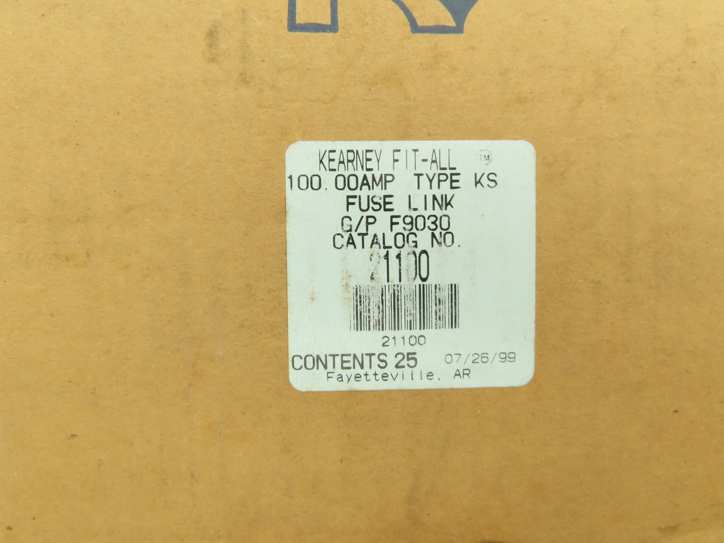 Kearney 21100 G/P F9030 Fit-All Fuse Link 100A Type KS Lot of 25