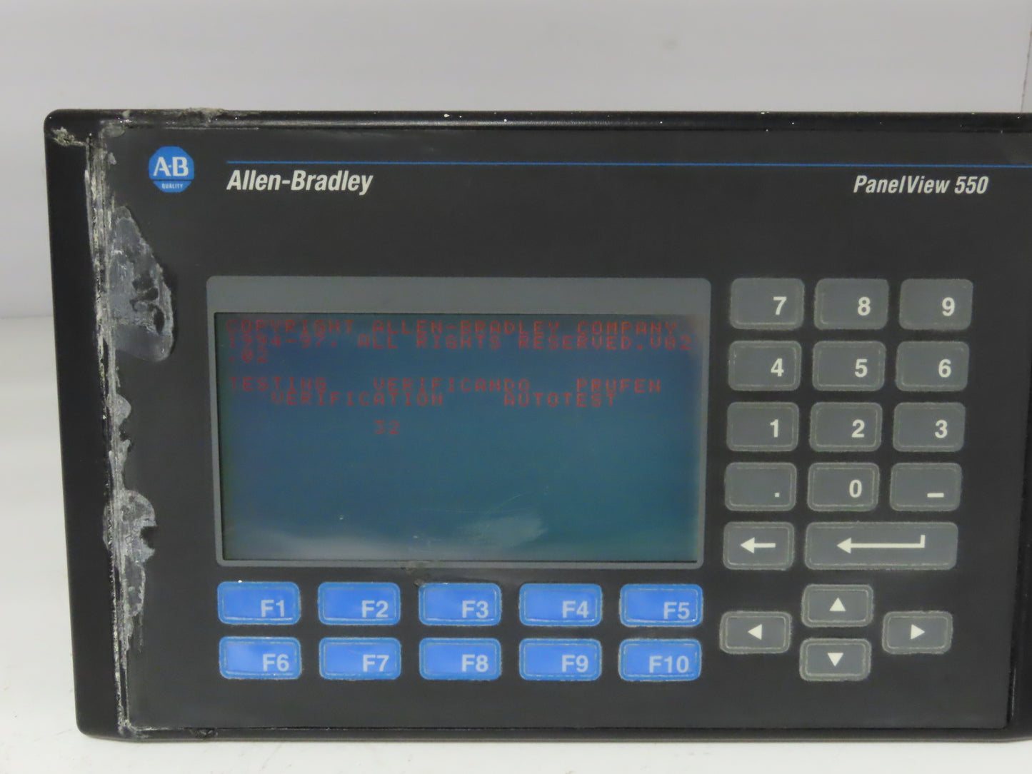 Allen Bradley 2711-K5A2 PanelView 550 HMI Control Panel Ser E Rev B *Read