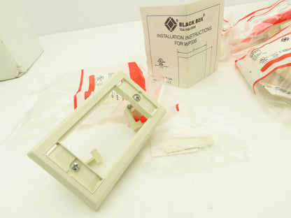 Black Box WP335 Quick Mount Switch Faceplate Circuit Cover Ivory  Lot of 10